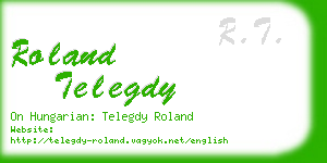 roland telegdy business card